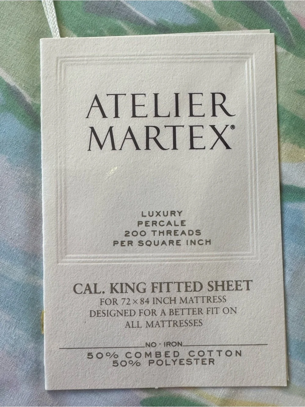 80s ATELIER MARTEX Claude Monet Lilies King Set Flat Fitted Sheets Pillow Cases